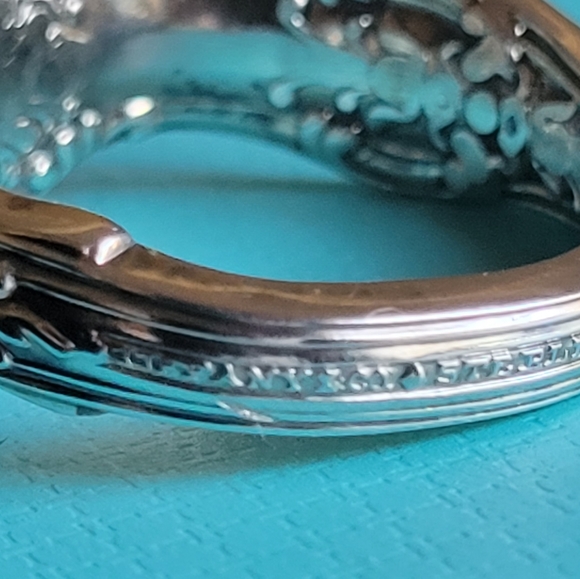 1880 Tiffany & Company English King Pattern Spoon Ring in Sterling Silver #15 - Picture 7 of 15